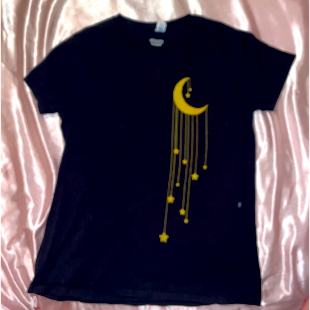Black Moon & falling stars shirt